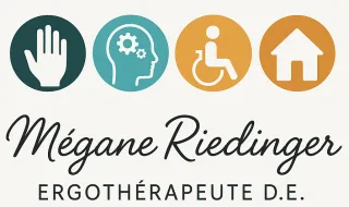 Logo du cabinet d'ergothérapie Riedinger Megane dans l'Ain : accompagnement sur mesure